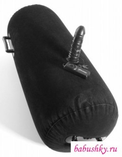 Надувная Подушка с Фаллосом и Вибрацией - Inflatable Luv Log, черная для новых чувств