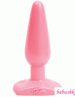 Анальная Пробка Butt Plug Pink Slim Medium с нежной текстурой